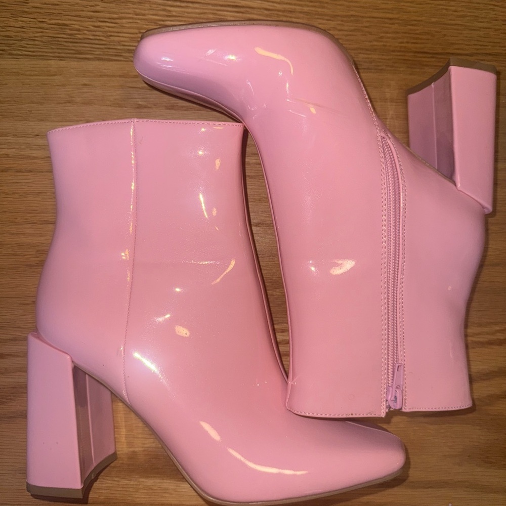 Pink booties